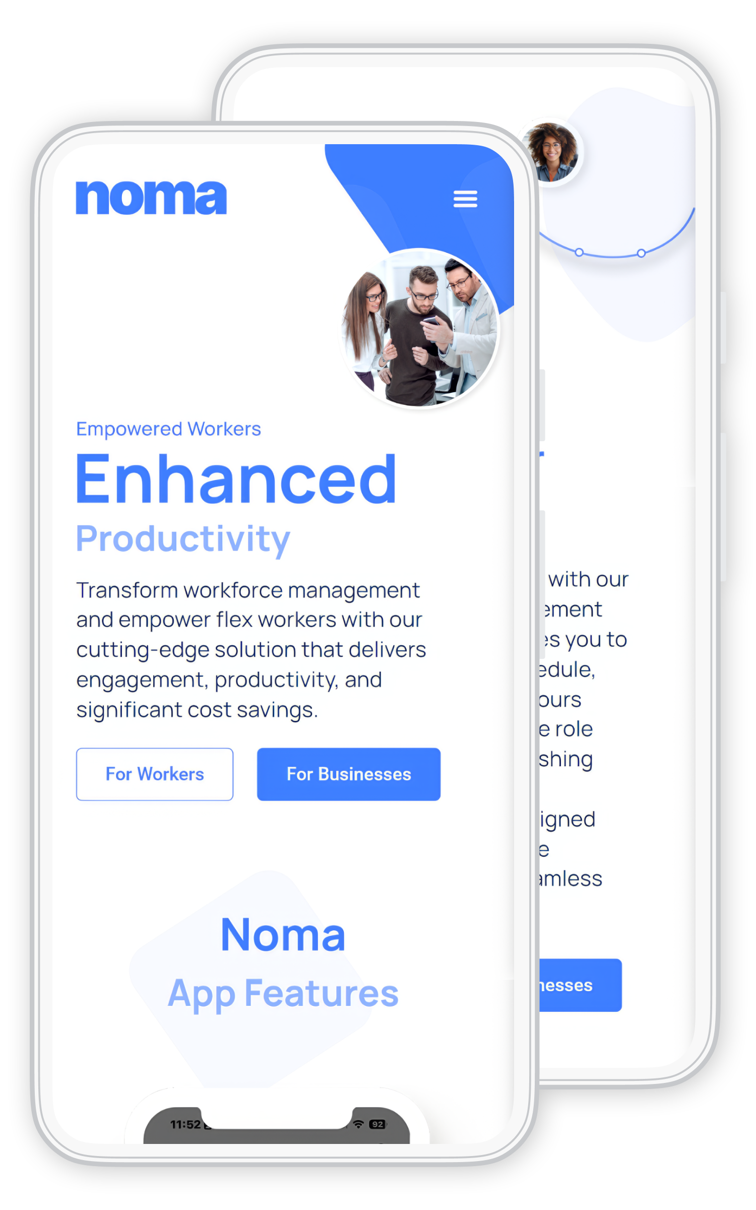 Phone mockup preview