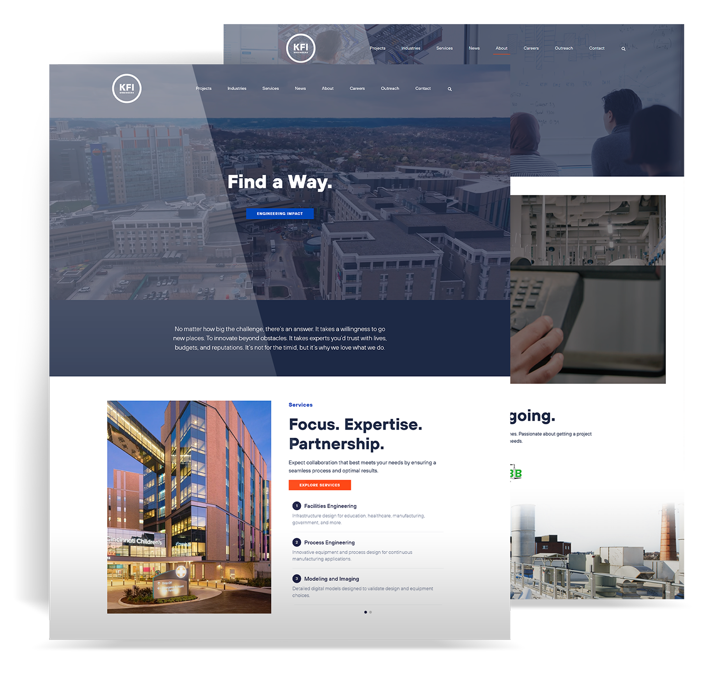 KFI Engineers supplied redesigned website artwork